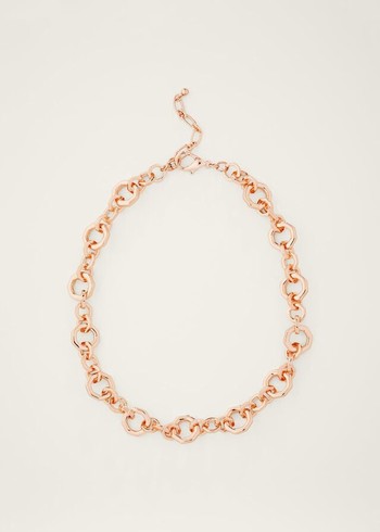 Phase Eight Chunky Chain Jewellery Rose/Gold Australia | ET8524961